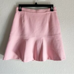 Red Valentino Flare Skirt Pink Tennis Skater Wool Blend Size 42